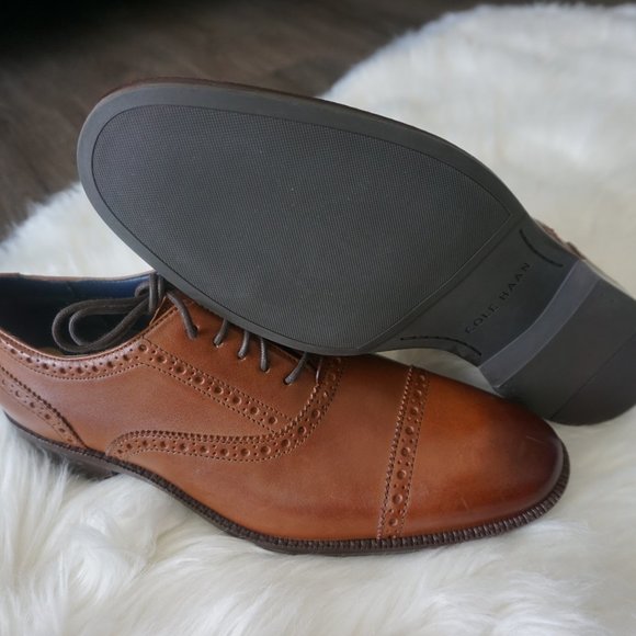 Cole Haan WAYNE CAP TOE OXFORD C30689 British Tan - Picture 3 of 6